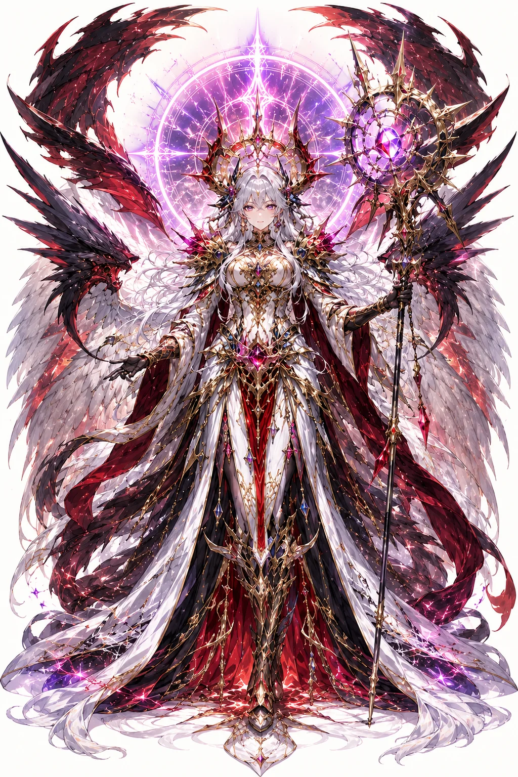 Six Crowns Chronicle fantasy character key visual